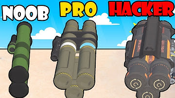 NOOB vs PRO VS HACKER - Rockets Stack Part 1 | Gameplay Satisfying Games (Android,iOS)