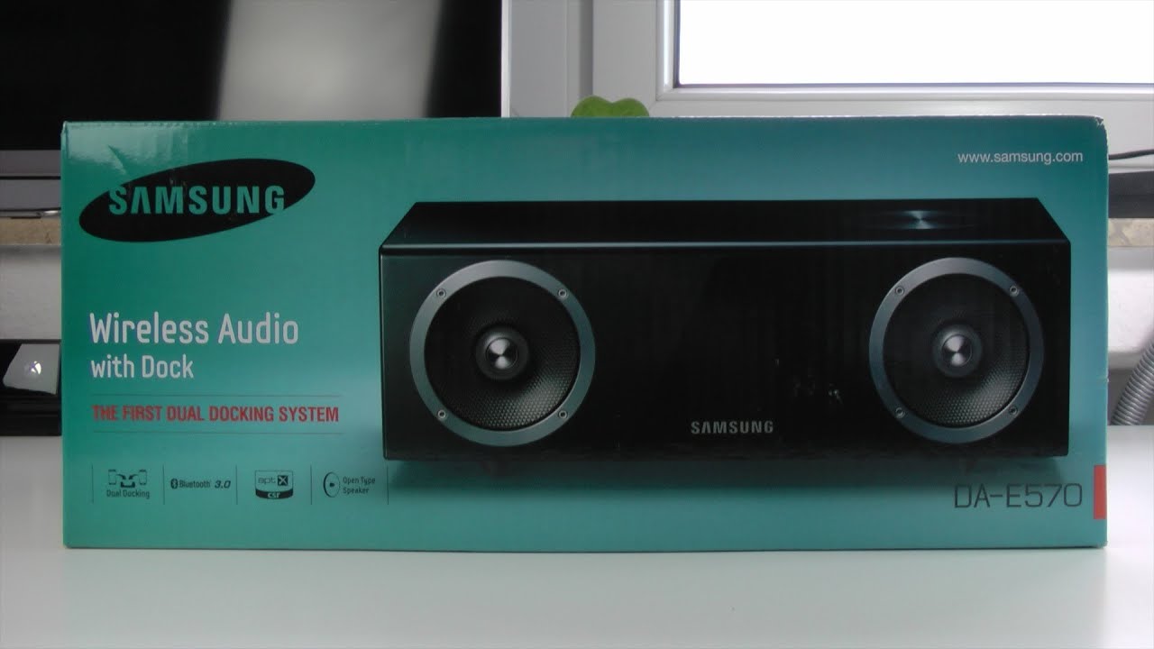 Распаковка беспроводной колонки Samsung DA-E570