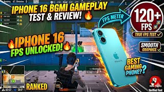 iPhone 16 BGMI Gaming Test: 120FPS Beast? 🔥 (Full Review) 🩵 Teal Blue 