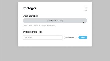 Tuto Workflowy français 6/12 Partager un lien pour collaborer