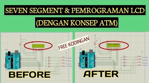 Cara Simulasi 7 Segment Pada Arduino Proteus |  Free Koding