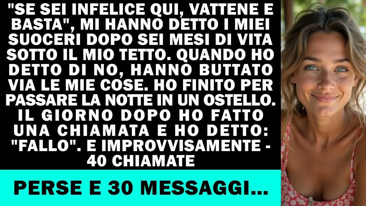 ＂Se non ti piace stare con noi, vattene＂ — dopo 6 mesi a casa mia ...