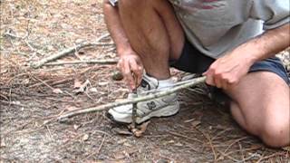 Bow Drill Fire - Keychain Knife & Shoestring