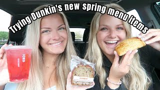 Trying The New Dunkin Spring Menu Items