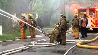 Raw: Vacant house fire in Akron