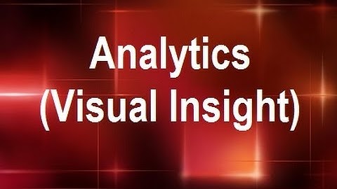 MicroStrategy - Analytics (Visual Insight) - Online Training Video by MicroRooster