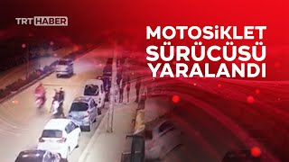 Ters şeride giren motosiklet yayaya çarptı