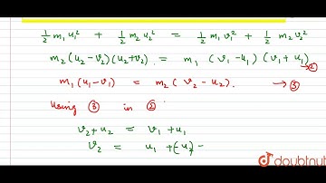 Consider objects of masses `m_(1)and m_(2)` moving initially along the same straight