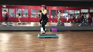 Cardio Step Workout 11.  Old School Step Aerobics Full Length