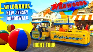 Wildwood New Jersey Boardwalk Virtual Tour - Best Things to See and Do in Wildwoods - Night Tour