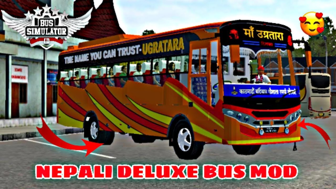 Download NEW NEPALI TATA DELUXE BUS MOD For Bus Simulator Indonesia