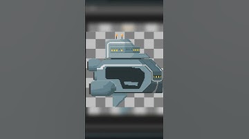 Speedpainting a pixel art spaceship