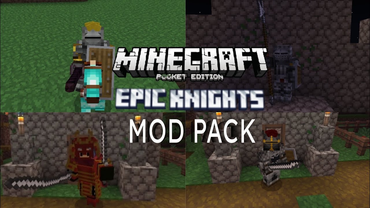 MOD PACK SIÊU NHIỀU VŨ KHÍ , GIÁP THỜI KỲ TRUNG CỔ TRONG MINECRAFT PE 1 ...