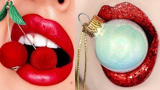 Lipstick Tutorial Compilation - Amazing Lip Art Design Ideas #5