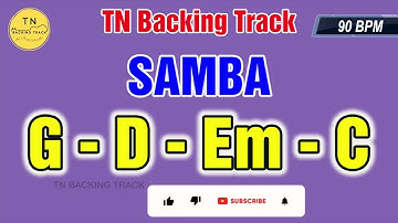 Samba Backing Track G Major | G D Em C | Guitar Backing Track