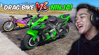 Ninja SUPERBIKE vs Drag BIKE sa GTA 5! (TOP SPEED)