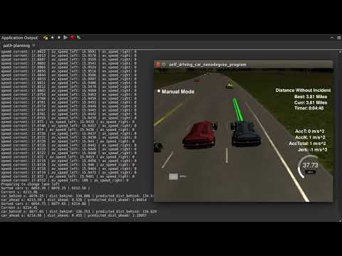 Udacity SDC ND - Path Planning Project - YouTube