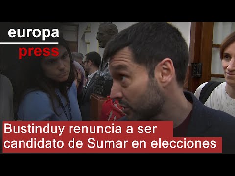 Bustinduy vuelve a descartarse como candidato de Sumar en elecciones generales