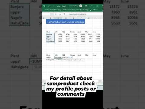 sumproduct can use