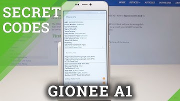 Secret Codes in GIONEE A1 - Hidden Features / Secret Mode