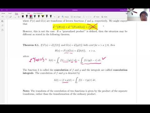 M308 Differential Equations, Section 6.6 (1/6) The Convolution Integral