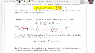 M308 Differential Equations, Section 6.6 (1/6) The Convolution Integral