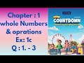 New oxford countdown maths class 4th 3rd edition || Chapter 1 || Ex 1c || Question 1 to 3 solved