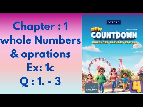 New oxford countdown maths class 4th 3rd edition || Chapter 1 || Ex 1c