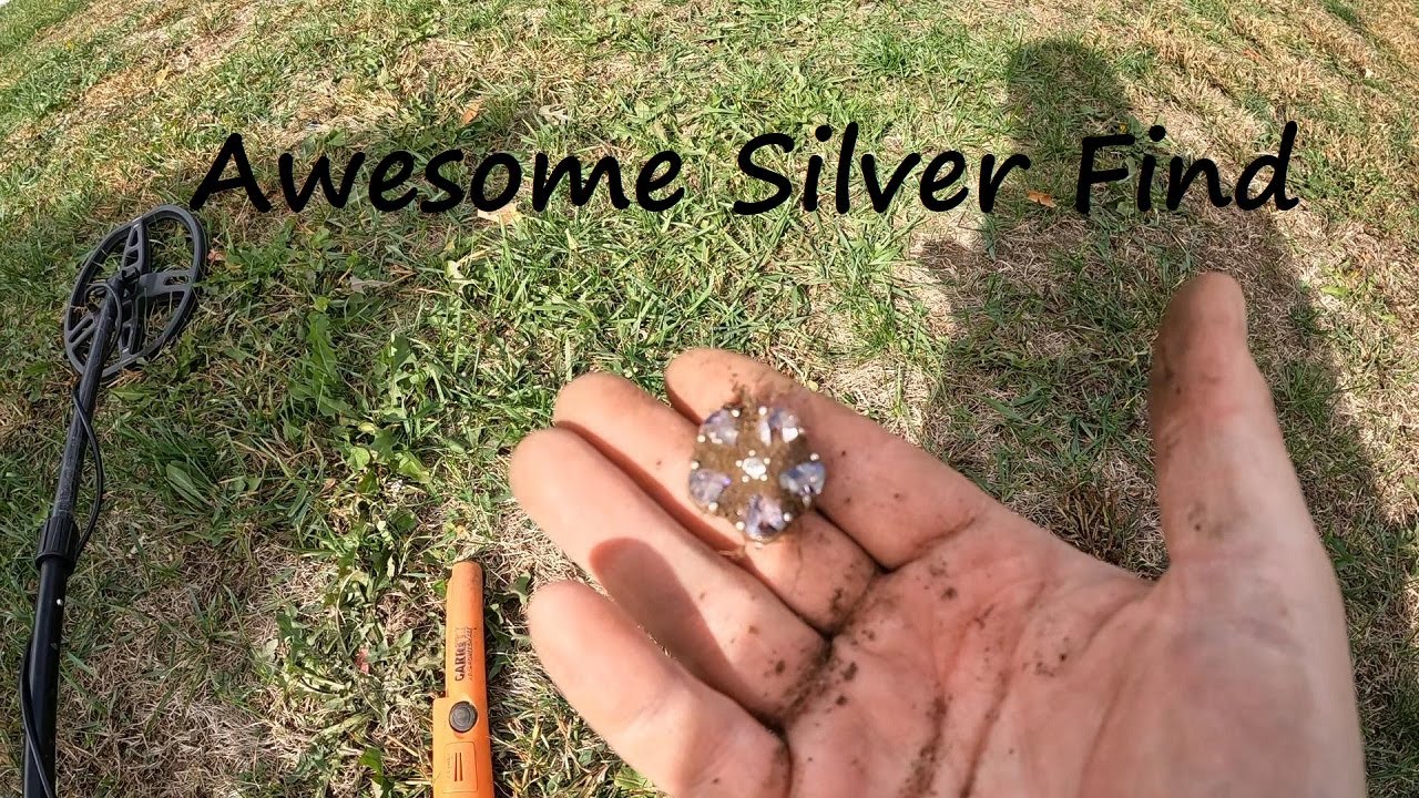 Beautiful Silver Pin Found Metal Detecting in Indiana - YouTube