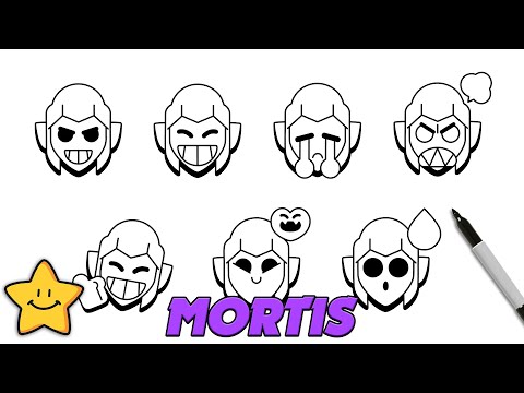 How To Draw MORTIS Pins | Brawl Stars | Step By Step Tutorial