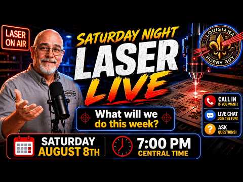 👍 Saturday Night Laser Livestream, 8-8-26!