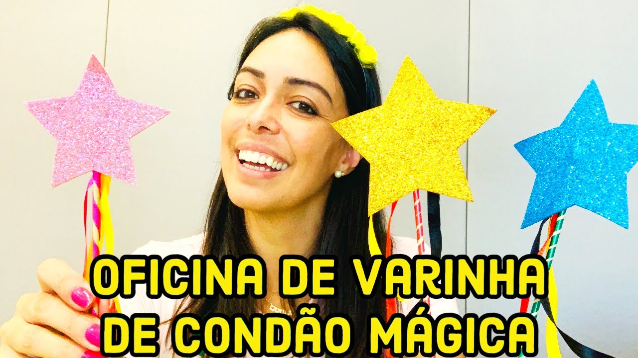 Aprenda a fazer uma Varinha de Condão Mágica com a Tia Camila - YouTube