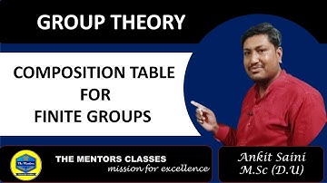 Composition table for finite groups | Modern Algebra | Group theory |