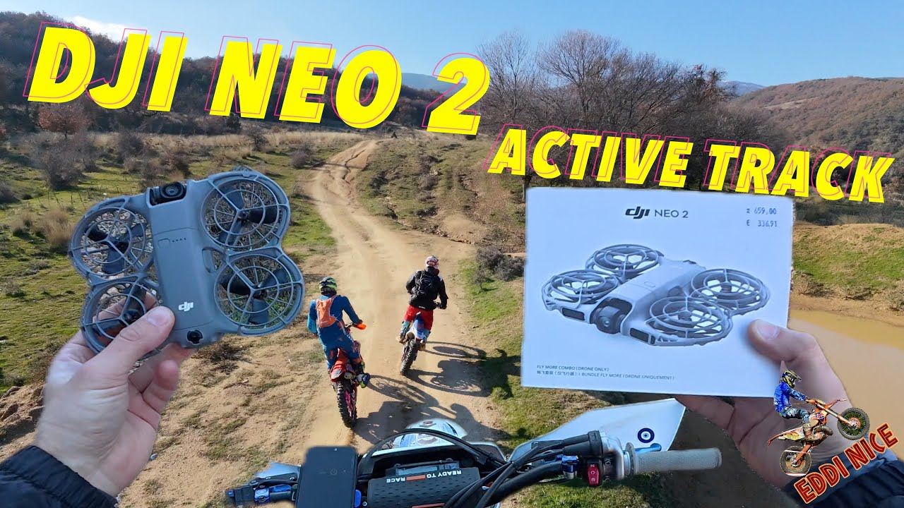 DJI Neo 2 following KTM EXC 450 and KTM EXC 300 - Active Track