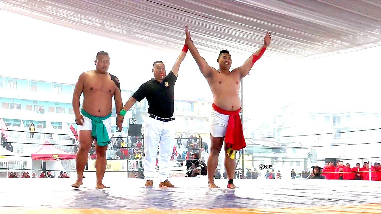 Kezhaseluo-o Pienyu all bouts at Northern Angami wrestling meet 2024