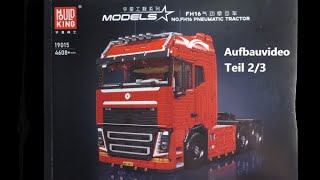 Mit Luftfahrwerk & 8 Motoren! Mould King FH 16 Pneumatik Tractor I Set: 19015 I Aufbauvideo Teil 2/3