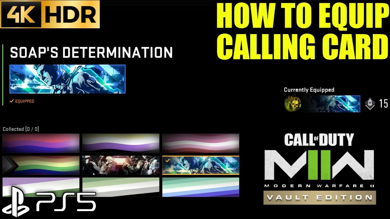 MW2 Calling Cards  COD MW2 Calling Cards  Modern Warfare 2 Calling Cards   Calling Cards MW2 PS5  YouTube