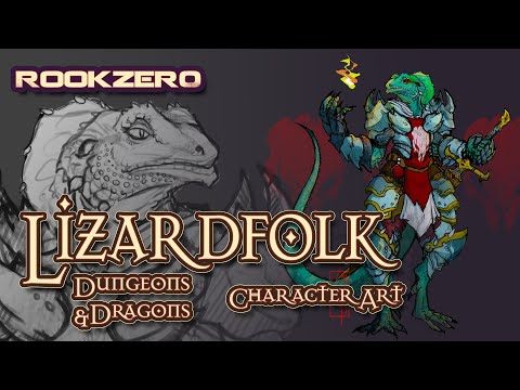 D&D Waarom je zou moeten spelen Lizardfolk - Dungeons & Dragons Lizard Folk Character Art Rookzer0