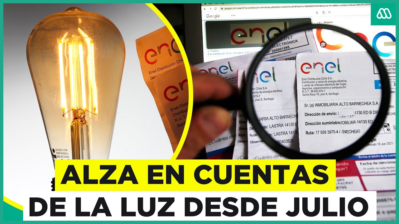 Alza de la luz desde el 1 de julio: ¿Cuánto subirán las cuentas? - YouTube