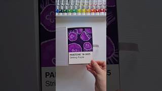 Beautiful blobs - Pantone Card Painting Challenge Day 40/100 #shorts