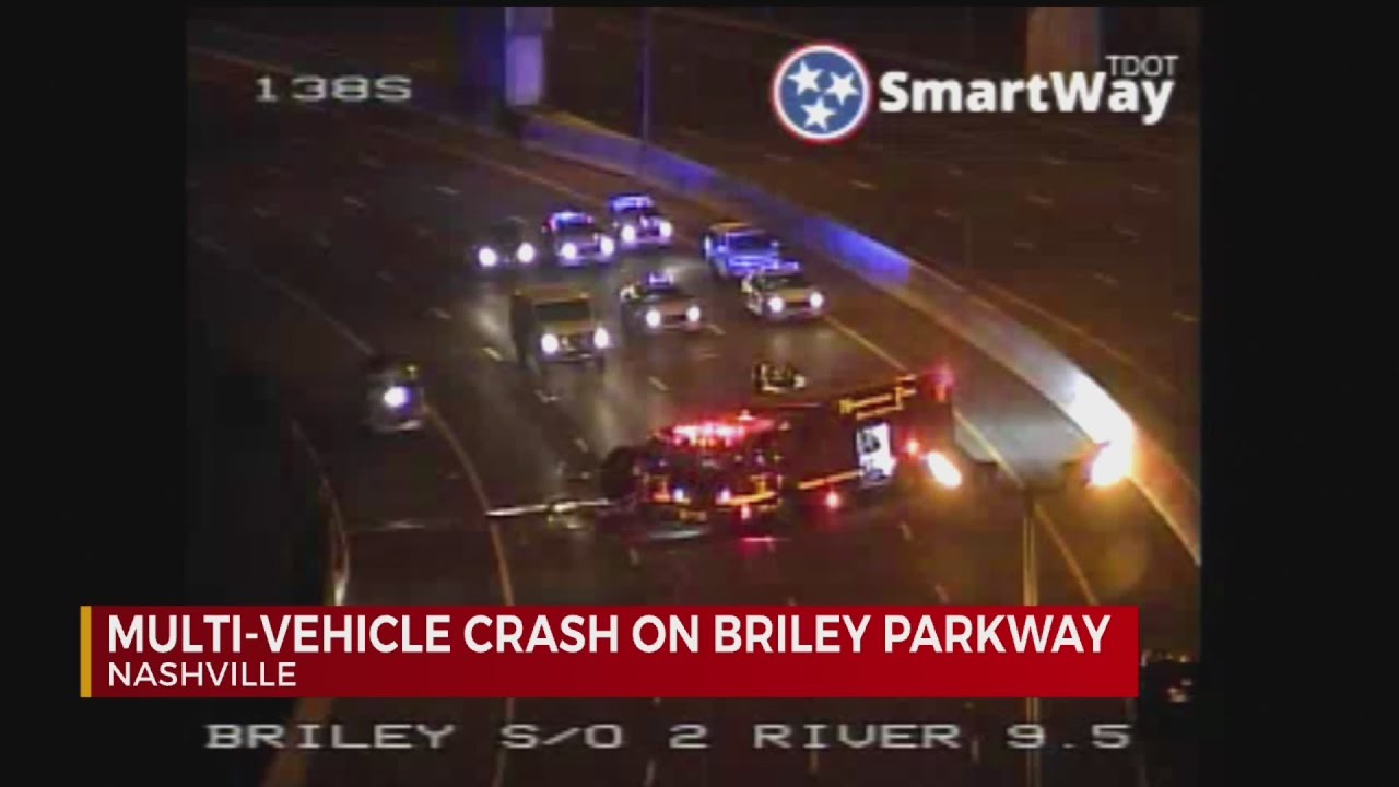 Alert Desk: Crews on scene of crash on Briley parkway - YouTube