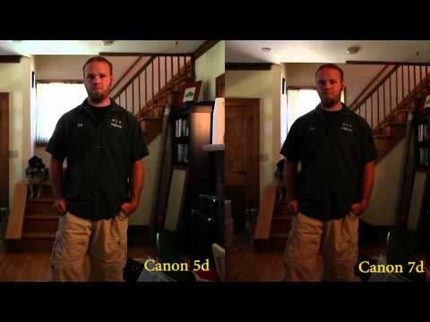 Canon 7d Vs 5d mark II Same lens Same settings Round 2 1080p