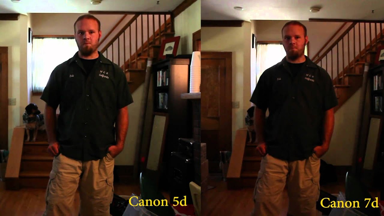 Canon 7d V.s. 5d mark II Same lens Same settings Round 2 1080p