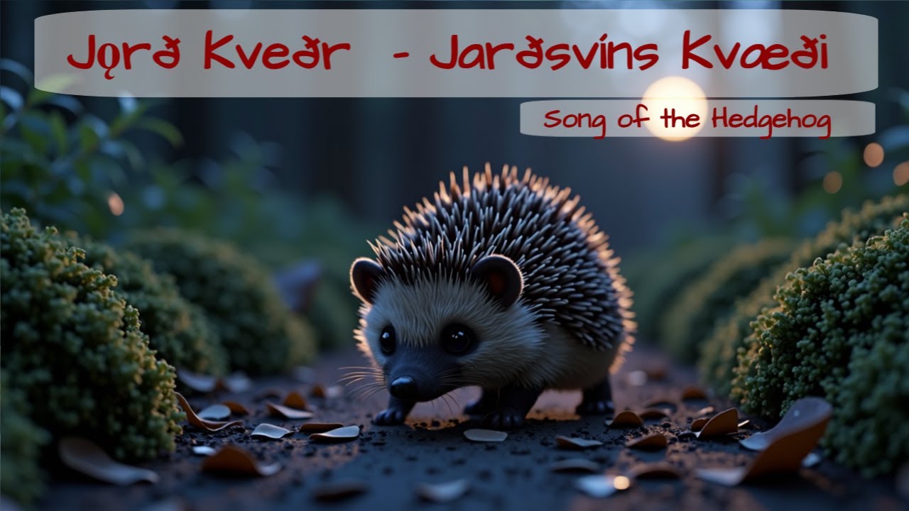Jǫrð Kveðr - Jarðsvíns Kvæði, The Hedgehog's hymn in Old Norse - YouTube
