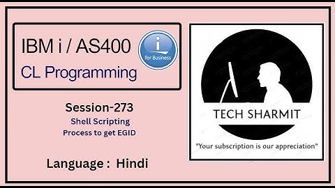 Process to get EGID using shell Script in ibmi training  | shell scripting in ibmi