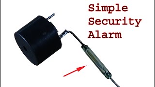 Simple Security Alarm using Reed switch & Buzzer