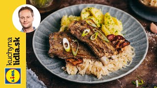 Bravčové rebierka pečené s kyslou kapustou 🍽️ | Marcel Ihnačák | Kuchyňa Lidla