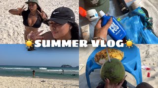 CURTINDO A PRAlA DO RJ COM MINHA AMIGA | summer vlog ☀️🌊