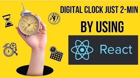 Digital clock by using react js ||  react hook||html ||css+javascript.#react #reactjs #digitalclock