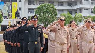 7 เม.ย. 67 ลำปาง เคารพธงชาติ สวดมนต์ไหว้พระ และสักการะพระบรมราชานุสาวรีย์ รัชกาลที่ 5